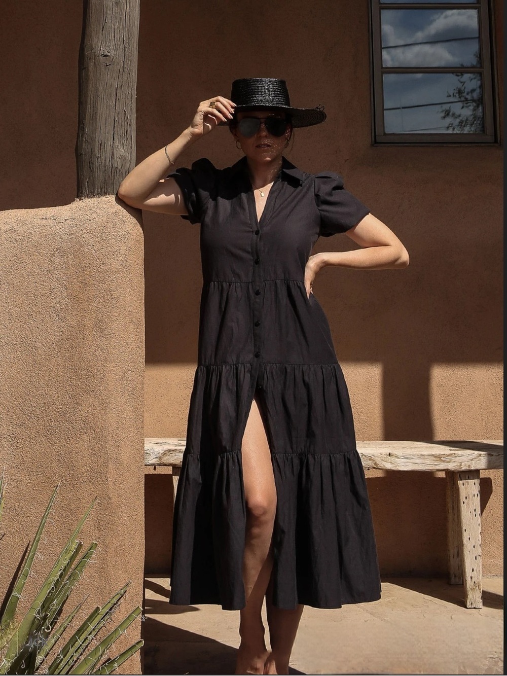 Brochu Walker The Havana Dress Washed Black